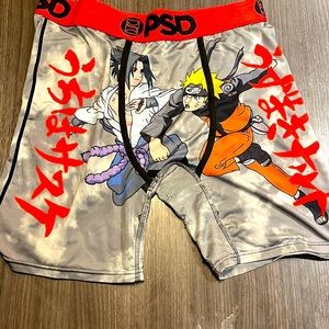 PSD red and gray Naruto underwear